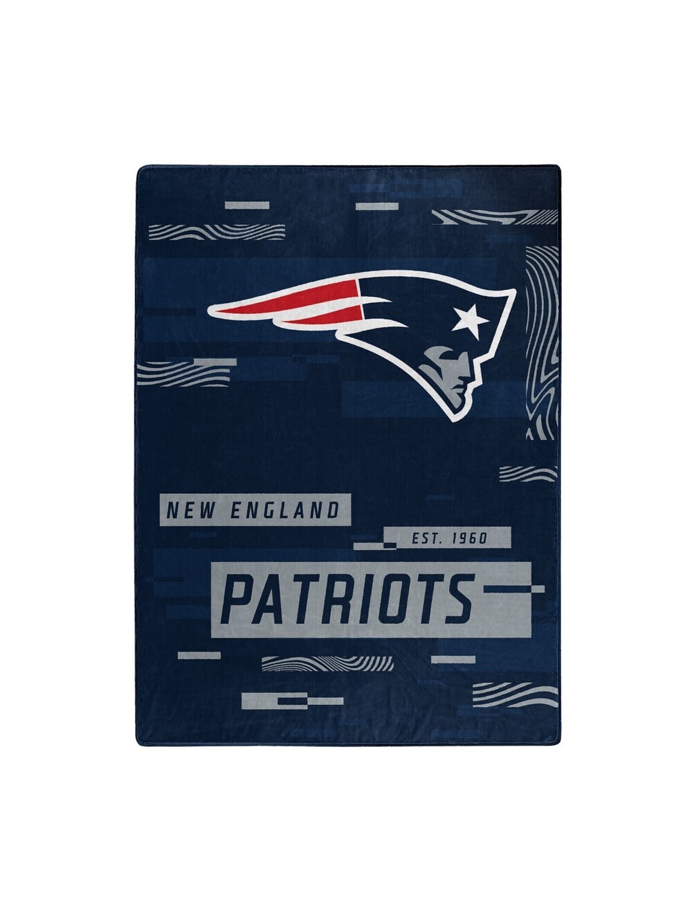 New England Patriots Blanket 60x80 Raschel Digitize Design